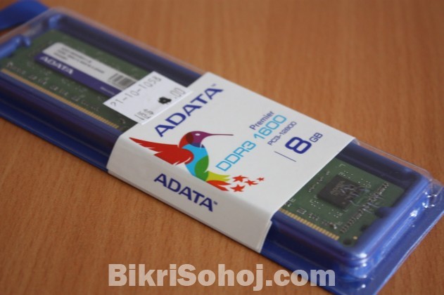 Adata 8GB DDR3 1600 Mhz Ram